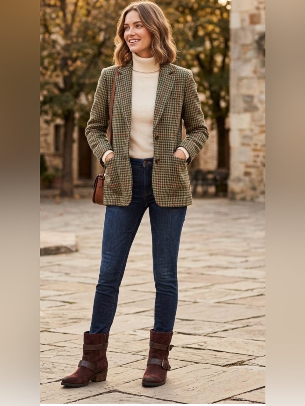 Brown Suede KAI moto style Boots